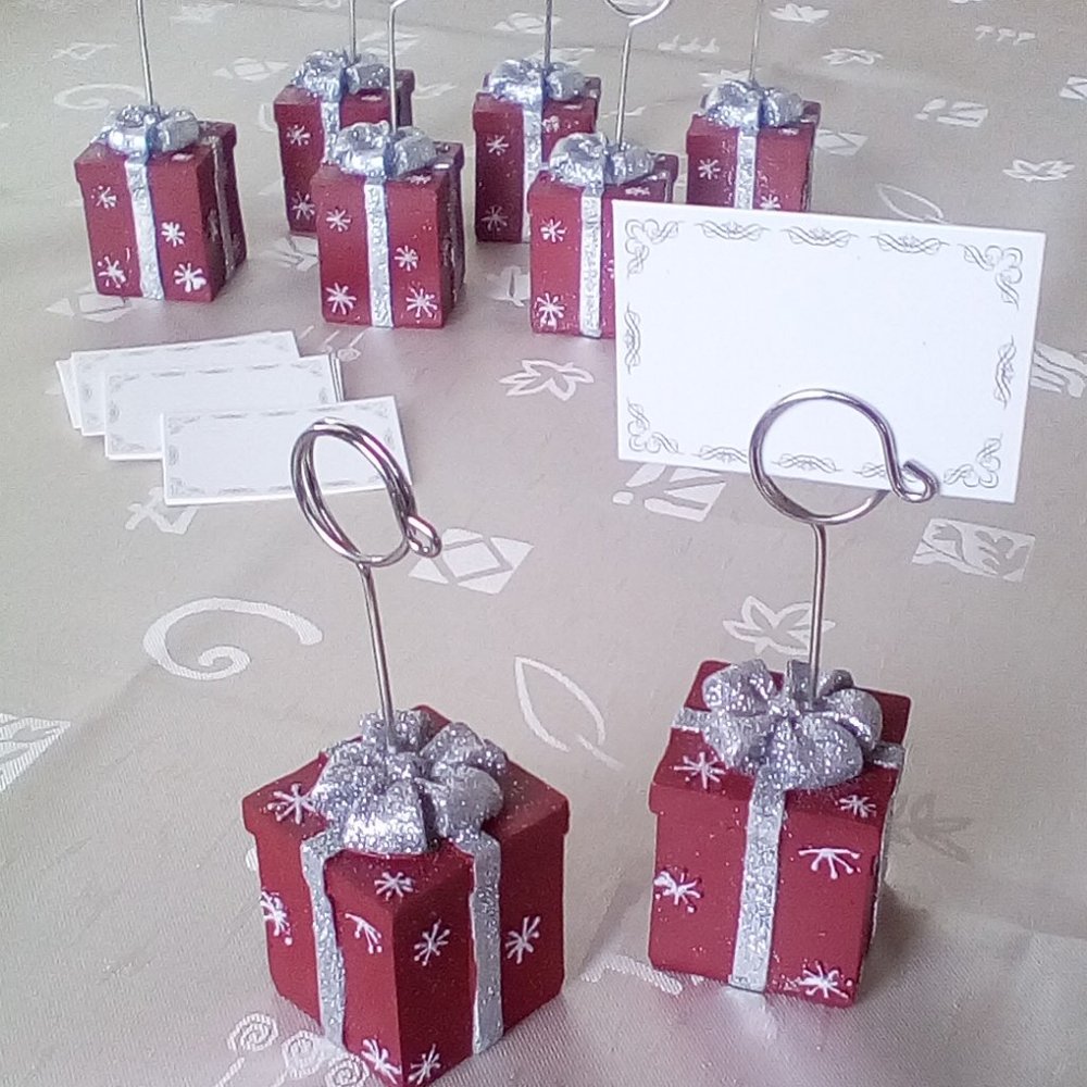Christmas Place Card Holders NWOT